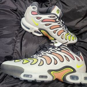 Nike Air Max Plus White with Neon Yellow and Black Accents